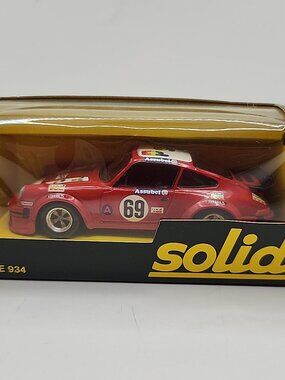 Vintage Red Solido Porsche 934 #68 Die Cast Metal 1/43